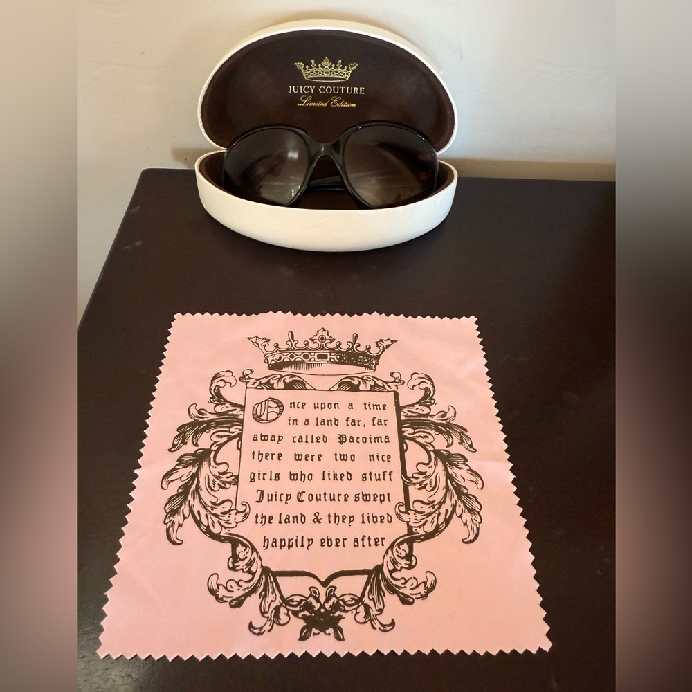 Juicy Couture chocolate brown frames only limited edition, love movement glasses